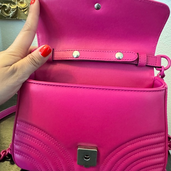 Gucci hot pink leather, GG Mormont with handle mini. - Picture 5 of 10